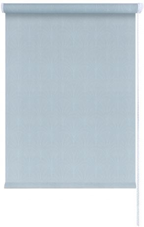 Штора рулонная «Веер», 60x160 см, цвет голубой