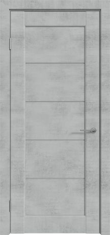 Дверь межкомнатная остекленная Сохо 80x200 см ПВХ цвет лофт светлый с фурнитурой