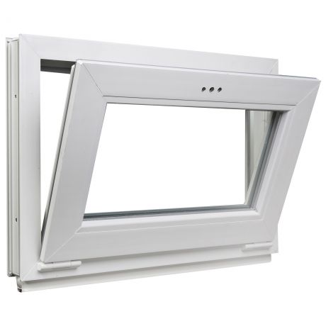 Окно-фрамуга ПВХ 67(64)х87 см двухкамерное