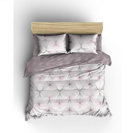 Комплект постельного белья GEOlife 2-спальный, размер:простыня 180х214см, пододеяльник 175х214см, наволочка 50х70 2шт