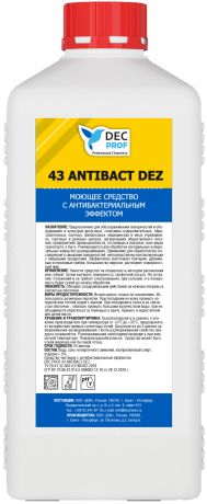 Моющее средство Dec Prof с антибактериальным эффектом 1 л