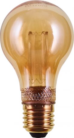 Лампа светодиодная филаментная Gauss Vintage E27 230 В 2.5 Вт груша 70 лм свет янтарный