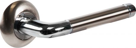 Дверная ручка Punto Rex TL SN/CP-3, без запирания, комплект, цвет матовый никель/хром