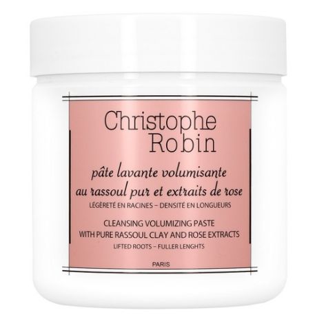 Christophe Robin VOLUMIZING Паста-шампунь очищающая для придания объёма с глиной и экстрактом розы