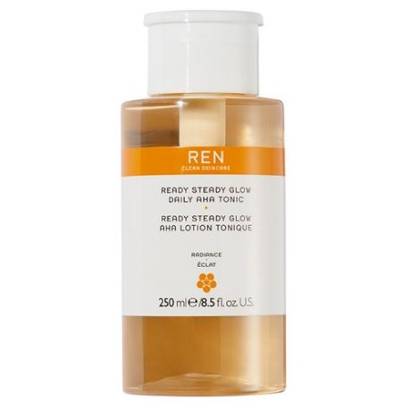 REN Clean Skincare RADIANCE Выравнивающий тоник-пилинг для сияющей кожи лица с AHA-кислотой