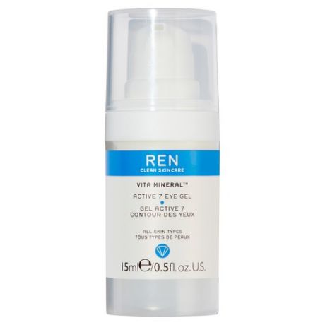 REN Clean Skincare VITA MINERAL Увлажняющий гель для кожи вокруг глаз от припухлостей и темных кругов