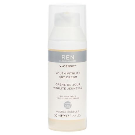 REN Clean Skincare V-CENSE Дневной увлажняющий крем для лица против первых признаков старения кожи