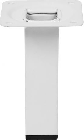 Ножка квадратная 100х25 мм, сталь, цвет белый