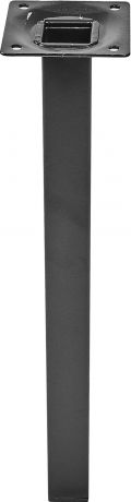 Ножка квадратная 300х25 мм, сталь, цвет черный