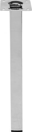 Ножка квадратная 300х25 мм, сталь, цвет хром