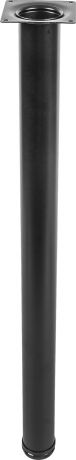 Ножка круглая регулируемая 710х50 мм, сталь, цвет черный