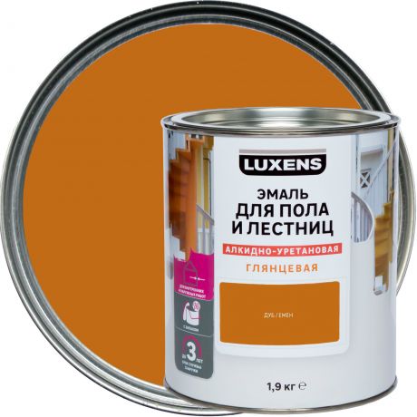 Эмаль для пола и лестниц Luxens цвет дуб 1.9 кг