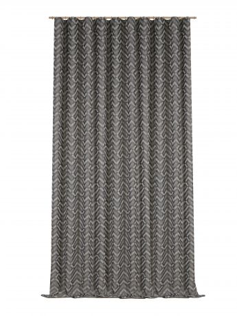 Штора на ленте «Арно» 200x300 см цвет серый