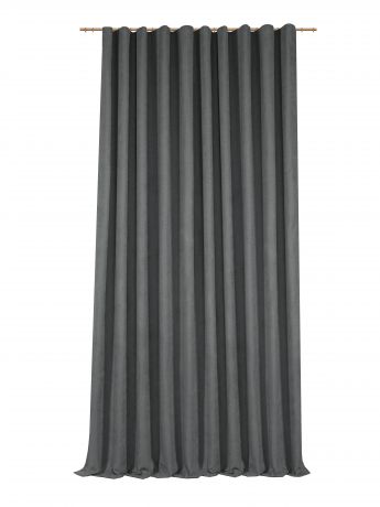 Штора на ленте «Рим» 200x310 см цвет серый
