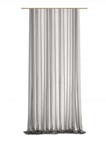 Тюль на ленте «Виола» 300x320 см цвет серый