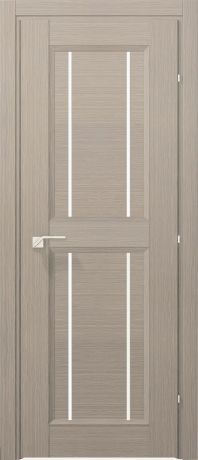 Дверь межкомнатная остеклённая с замком в комплекте Саратога 80x200 см ламинация цвет выбеленный дуб