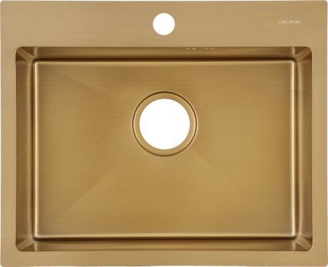 Мойка MLN5343 53x43x21 см, матовый, нержавеющая сталь, цвет золотой