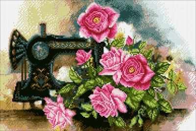 Мозаичная картина Паутинка Алмазная вышивка М268 Розовое настроение - мозаика (Паутинка)