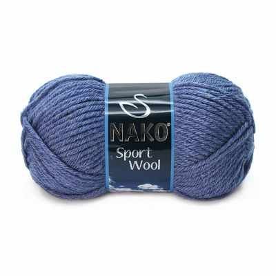Пряжа Nako Пряжа Nako Sport Wool Цвет.23162 Джинсовый