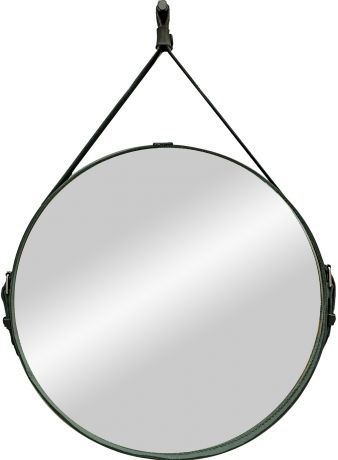 Зеркало декоративное «Миллениум блэк» на ремне, круг, Ø65 см