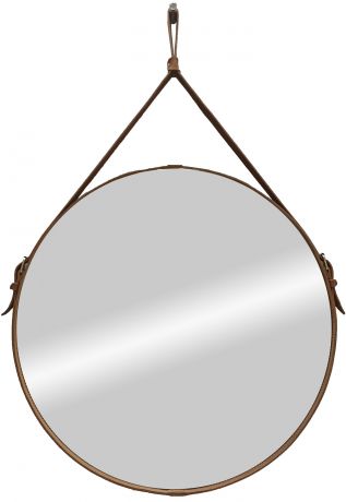 Зеркало декоративное «Миллениум браун» на ремне, круг, Ø50 см