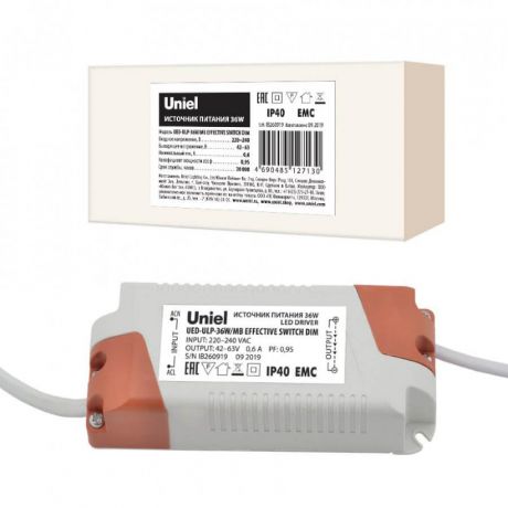Блок питания Uniel UED-ULP-36W/MB Effective (Диммирование)