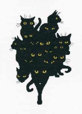 Набор для вышивания РТО M670 - Среди черных котов