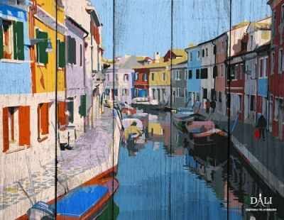 Раскраска по номерам DALI WC001 Красочные дома Венеции