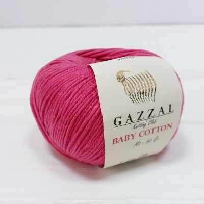 Пряжа GAZZAL Пряжа GAZZAL Baby Cotton Gazzal Цвет.3415 Малина