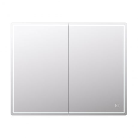 Шкаф зеркальный подвесной Look с подсветкой 120х80 см цвет белый