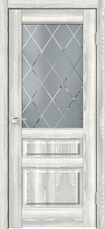 Дверь межкомнатная остеклённая Летиция 70х200 см с фурнитурой, ПВХ, цвет клен