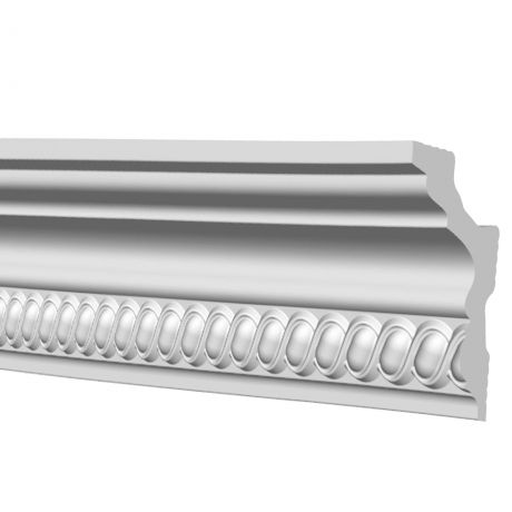 Плинтус потолочный полистирол инжекционный Format 207570 белый 39х64х2000 мм