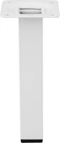 Ножка квадратная 150х25 мм, сталь, цвет белый