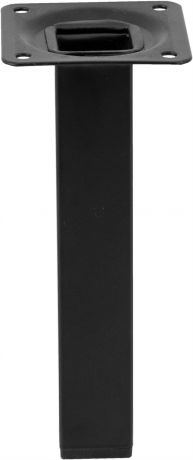 Ножка квадратная 150х25 мм, сталь, цвет черный