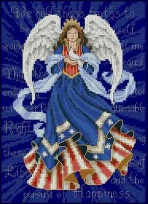 Набор для вышивания Dimensions 6911-DMS Патриотический ангел