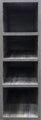 Каркас навесной открытый декоративный Delinia «Сосна Лофт» 22x70x35 см, ЛДСП, цвет тёмно-серый