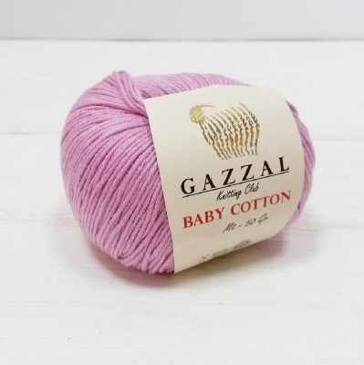 Пряжа GAZZAL Пряжа GAZZAL Baby Cotton Gazzal Цвет.3422 Сухая роза