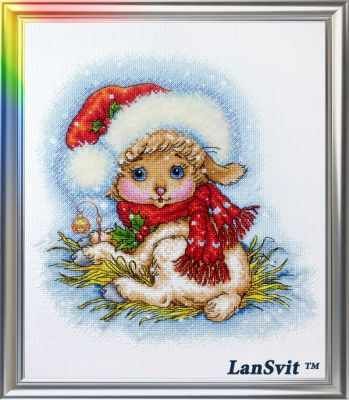 Набор для вышивания ЛанСвiт Д-052 Рождественская овечка (ЛанСвит)