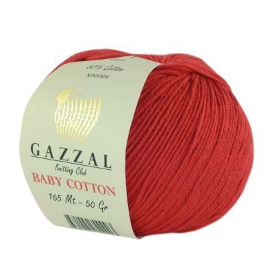 Пряжа GAZZAL Пряжа GAZZAL Baby Cotton Gazzal Цвет.3443