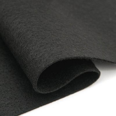 Ткань Астра Фетр листовой Астра, 1,0мм, 180 гр, 20х30см, 10 шт/упак (YF 659 черный)