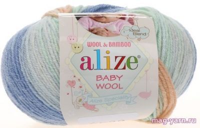 Пряжа Alize Пряжа Alize Baby Wool Batik Цвет.6539