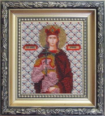 Набор для вышивания иконы Чарiвна Мить Б-1047 "Икона святая мученица Ирина" - чм