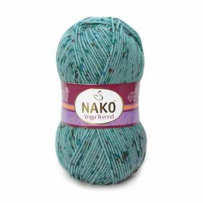 Пряжа Nako Пряжа Nako Vega Tweed Цвет.31755 Бирюзовый