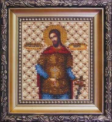 Набор для вышивания иконы Чарiвна Мить Б-1094 "Икона святой великомученик Никита"