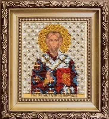 Набор для вышивания иконы Чарiвна Мить Б-1124 "Икона святой архиепископ Новгородский Геннадий"