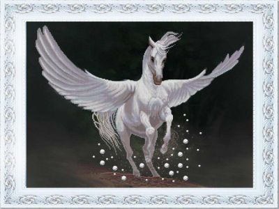 Основа для вышивания с нанесённым рисунком Конёк НИК 1361 Крылатый конь