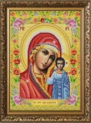 Основа для вышивания с нанесённым рисунком Конёк НИК 9261 Богородица Казанская - схема для вышивания (Конёк)