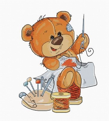 Набор для вышивания Luca-S B1180 Teddy-bear (Luca-S)
