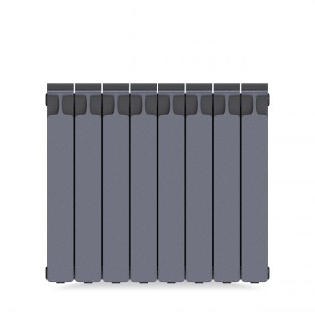 Радиатор Rifar Monolit 500, 8 секций, цвет серый, биметалл