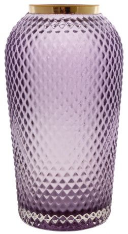 Ваза «Киркинес-2», стекло, цвет фиолетовый, 26 см